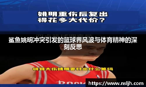 鲨鱼姚明冲突引发的篮球界风波与体育精神的深刻反思